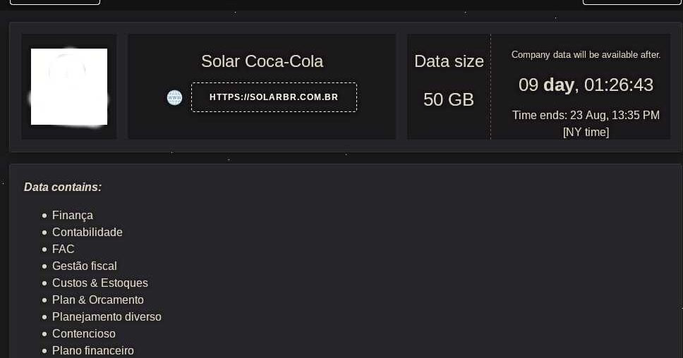 ataques ransomware solar-coca-cola-Rastek Soluções